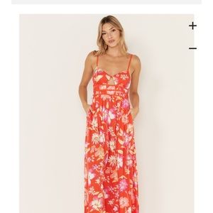 Free People Women's Wisteria Floral Print Maxi Dress